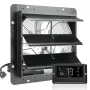 Shutter Exhaust Fan, 356 mm with Temperature Humidity Controller, EC-motor, 1024 CFM, Variable Speed Adjustable Wall Mount Attic