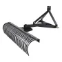 Tow Behind Dethatcher 60"/152.4 cm 3-Point Lawn Dethatcher Rake with Attachments