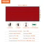 Røde Light Therapy Mat til fuld krop 1280stk 3-chip LED Light