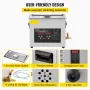6L Upgraded Ultrasonic Cleaner (400W Heater,180W Ultrasonic) Professional Digital Lab Ultrasonic Parts Cleaner with Heater Timer