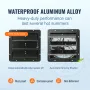 Shutter Exhaust Fan, 305 mm with Temperature Humidity Controller, EC-motor, 904 CFM, Variable Speed Adjustable Wall Mount Attic 