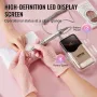 Electric Cordless Nail Drill - with 35000RRM Brushless Motor and Charging Base, Rechargeable Nail E File Machine with 6 Bit & 50