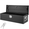 Heavy Duty Aluminum Truck Bed Tool Box, Diamond Plate Tool Box with Side Handle and Lock Keys, Storage Tool Box Chest Box