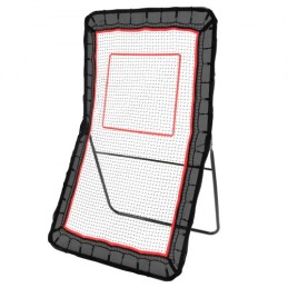 Lacrosse rebounder til baghaven, 4x7 ft volleyball hopp tilbage net, pitchback throwback baseball softball returnering træning
