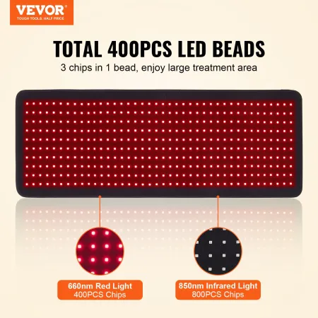 Rødlys terapi Mat til krop 400stk LED LYS TERAPY PAD 2