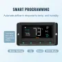 Shutter Exhaust Fan, 254mm with Temperature Humidity Controller, EC-motor, 843 CFM, Variable Speed Adjustable Wall Mount Attic F