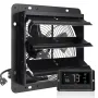 Shutter Exhaust Fan, 254mm with Temperature Humidity Controller, EC-motor, 843 CFM, Variable Speed Adjustable Wall Mount Attic F