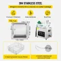 15L Upgraded Ultrasonic Cleaner (600W Heater,360W Ultrasonic) Professional Digital Lab Ultrasonic Parts Cleaner with Heater Time