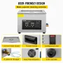 15L Upgraded Ultrasonic Cleaner (600W Heater,360W Ultrasonic) Professional Digital Lab Ultrasonic Parts Cleaner with Heater Time