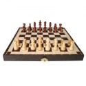 Magnetisk træskak sæt, 12 tommer skakspil sæt, 2 ekstra dronninger Beginner Chess Set, foldet skakbrætspil med skak