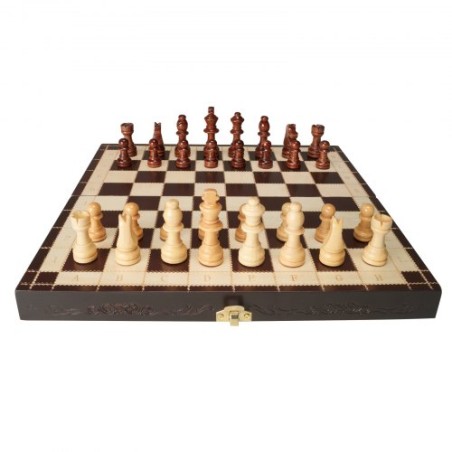 Magnetisk træskak sæt, 12 tommer skakspil sæt, 2 ekstra dronninger Beginner Chess Set, foldet skakbrætspil med skak