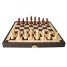 Magnetic Wooden Chess Set, 12 Inch Chess Game Set, 2 Extra Queens Beginner Chess Set, Folding Chess Board Games with Chess