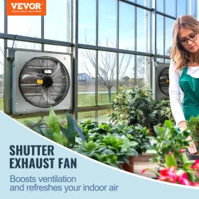 Shutter Exhaust Fan Shop Exhaust Fan 610 mm Wall Mounted 2892 CFM AC