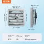 Lukker udstødningsventilatorbutik Udstødningsventilator 610 mm