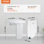 Folding ABS Shower Seat, 15.7'' x 16.7'' Unfolded, Wall Mounted Fold Up Shower Bench with 440 lbs Load Capacity, Space Saving Fo