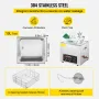 10L Upgraded Ultrasonic Cleaner (400W Heater,240W Ultrasonic) Professional Digital Lab Ultrasonic Cleaner with Heater Timer for 