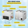 10L Digital Ultrasonic Cleaner Heater Timer Timer smykker