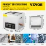 10L Upgraded Ultrasonic Cleaner (400W Heater,240W Ultrasonic) Professional Digital Lab Ultrasonic Cleaner with Heater Timer for 