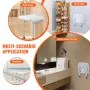 Folding PE Shower Seat, 15.7'' x 14.8'' Unfolded, Wall Mounted Fold Up Shower Bench with 500 lbs Load Capacity, Space Saving Fol
