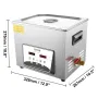 Ultrasonic Cleaner 10L Jewelry Cleaning Ultrasonic Machine Digital Ultrasonic Parts Cleaner Heater Timer Jewelry Cleaning Kit In