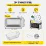 3L Upgraded Ultrasonic Cleaner (200W Heater,120W Ultrasonic) Professional Digital Lab Ultrasonic Parts Cleaner with Heater Timer