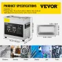 3L Digital Ultrasonic Cleaner Heater Timer Timer smykker