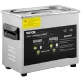 3L Upgraded Ultrasonic Cleaner (200W Heater,120W Ultrasonic) Professional Digital Lab Ultrasonic Parts Cleaner with Heater Timer