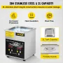 2L Upgraded Ultrasonic Cleaner (100W Heater 60W Ultrasonic) Professional Digital Lab Ultrasonic Parts Cleaner with Heater Timer 