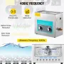 6L Ultrasonic Cleaner, 304 Stainless Steel Professional Knob Control, Ultrasonic Cleaner with Heater Timer for Jewelry Watch Gla