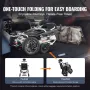 Foldable Electric Wheelchair Motorized 300 lbs/136 kg Adjustable Backrest 20 in/50.8 cm W