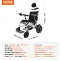Foldbar elektrisk kørestol motoriserede 300 lbs justerbar