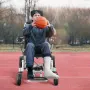 Foldable Electric Wheelchair Motorized 300 lbs/136 kg Adjustable Backrest 20 in/50.8 cm W
