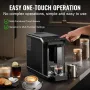 Automatisk espressomaskine 15bar med indbygget slibemiddel og