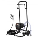 Stand Airless Paint Sprayer, 750W 3000psi High Efficiency Electric Airless Sprayer med vogn, fin og endda malerieffekt,