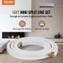 Mini Split Line Set 6.4x12.7mm X4876.8mm Kobberrør AC m/