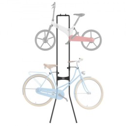 2 Bike Storage Rack, Free Standing Gravity Wall Vertical Bike Rack, Fully Adjustable Bike Rack Garage, Sturdy Steel & Easy
