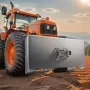 1/4" Skid Steer Attachment Plate, Skid Steer Mount Plate, Quick Attachment Loader Plate, with 2.28" Hitch Receiver, Compatible w