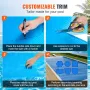 Solar Pool Cover, 32 x 16 ft Rectangle Solar Blanket for Pools, Inground Above Ground Swimming Pool Solar Cover, 12 mil Solar Co