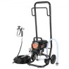 Stand Airless Paint Sprayer, 950W 3000psi High Efficiency Electric Airless Sprayer med vogn, fin og endda malerieffekt,