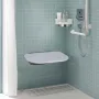 Foldende brusebad 13,6 '' x 12,8 '' Vægmonteret brusbænk 450 lbs
