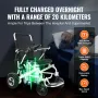Foldable Electric Wheelchair Motorized Power Chair 300 lbs/136 kg 20 in/50.8 cm Wide Seat