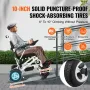 Foldbar elektrisk kørestols motoriserede strømstol 300 lbs 20 i