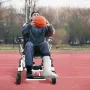 Foldbar elektrisk kørestols motoriserede strømstol 300 lbs 20 i