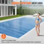 Solar Pool Cover, 32 x 16 ft Rectangle Solar Blanket for Pools, Inground Above Ground Swimming Pool Solar Cover, 16 mil Solar Co