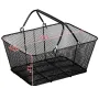 Mesh shoppingkurve med håndtag metal shoppingkurv 12 stk bærbar