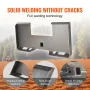 1/4" Skid Steer Attachment Plate, Skid Steer Mount Plate with 2.28" Hitch Receiver, Quick Attachment Loader Plate, Compatible wi