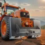 1/4" Skid Steer Attachment Plate, Skid Steer Mount Plate with 2.28" Hitch Receiver, Quick Attachment Loader Plate, Compatible wi