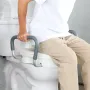 Raised Toilet Seat 5" (12.7 cm) Height Raised 350 lbs/158.8 kg for Round and Elongated Toilet