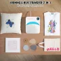 Heat Press 12 x 10 i bærbar Easy Press Sublimering Transfer DIY