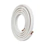 25FT Mini Split Line Set, 6.4 & 12.7mm O.D Copper Pipes Tubing and Triple-Layer Insulation, for Air Conditioning or Heating Pump